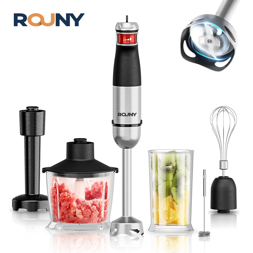 電動ハンドヘルドスティックブレンダー 6-in-1 多目的浸 - Immersion Hand Blender Set のレビューと価格