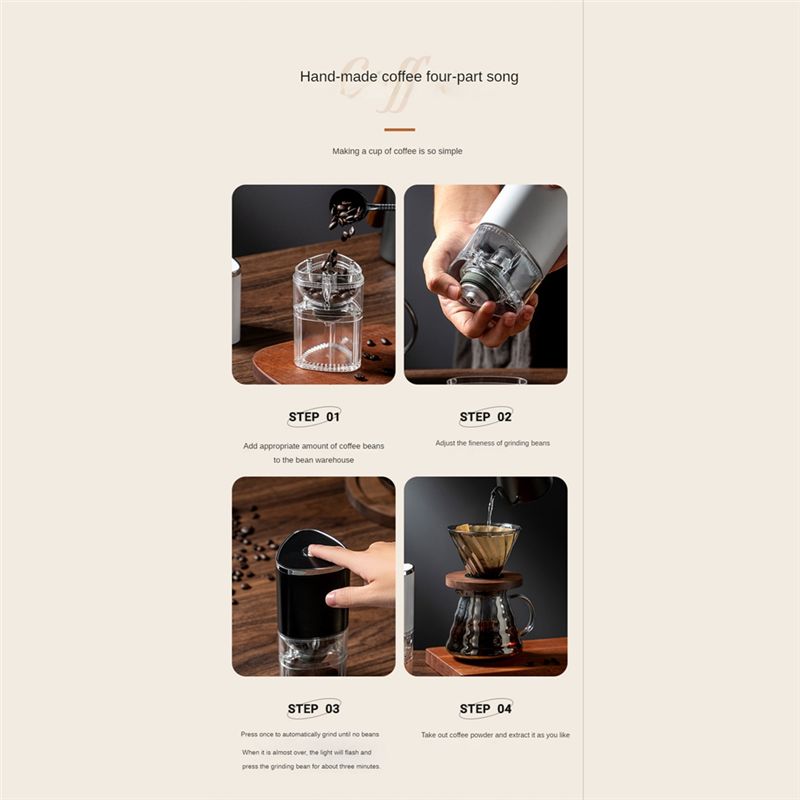 【研磨剤】USB式コーヒーミル 155ml プロ仕様 セラミ - Coffee Bean Grinder Electric のレビューと価格