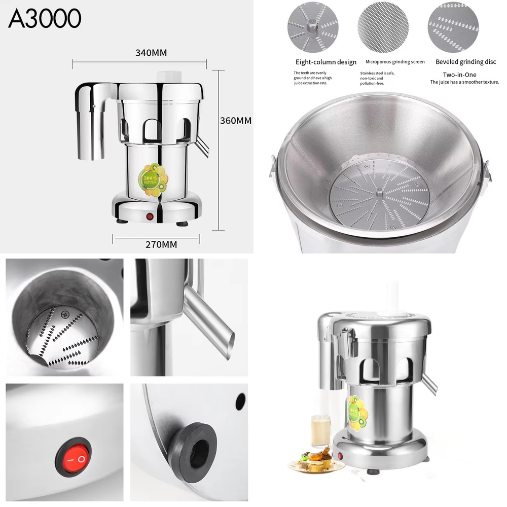 業務用コールドプレスジュースマシン、オレンジ果物野菜抽出器、 - Electric Slow Juicer Cold Press のレビューと価格